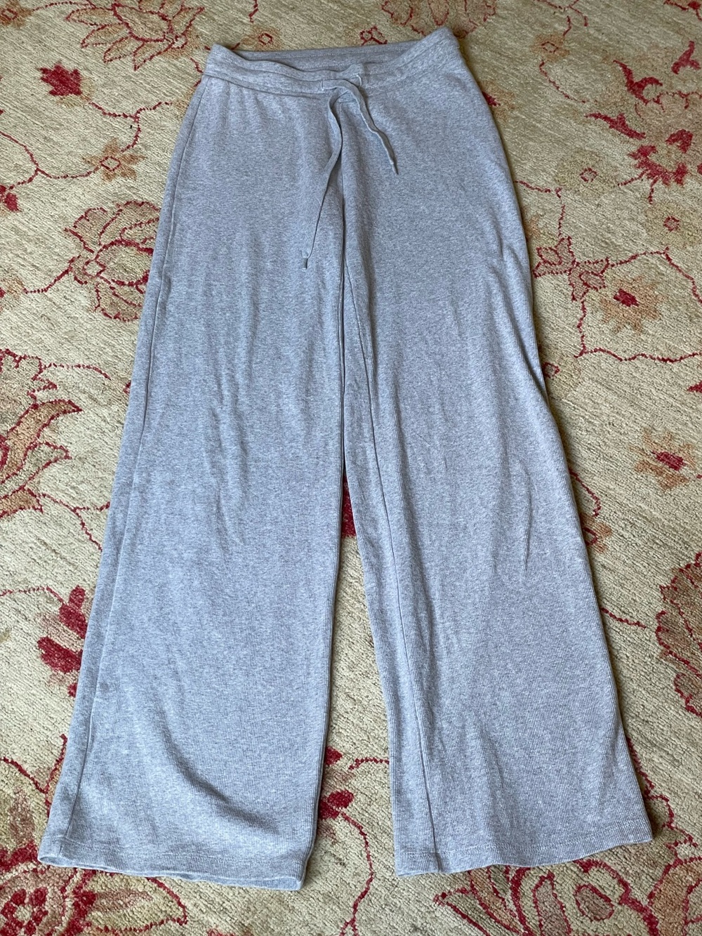 Aritzia TNA HomeStretch Wide Leg Cotton Sweatpants
